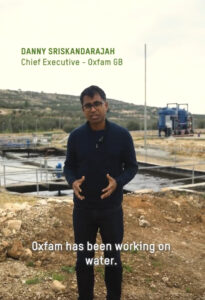 Video footage of Danny Sriskandarajah speaking from Kharas, in the West Bank